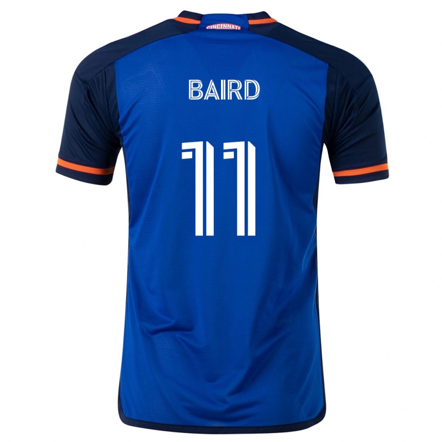 Hombre Fútbol Camiseta Corey Baird #11 Azul Blanco 1ª Equipación 2024/25 Perú