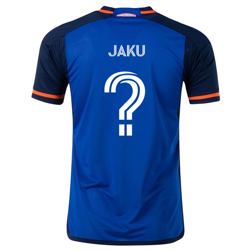 Hombre Fútbol Camiseta John Jaku #0 Azul Blanco 1ª Equipación 2024/25 Perú