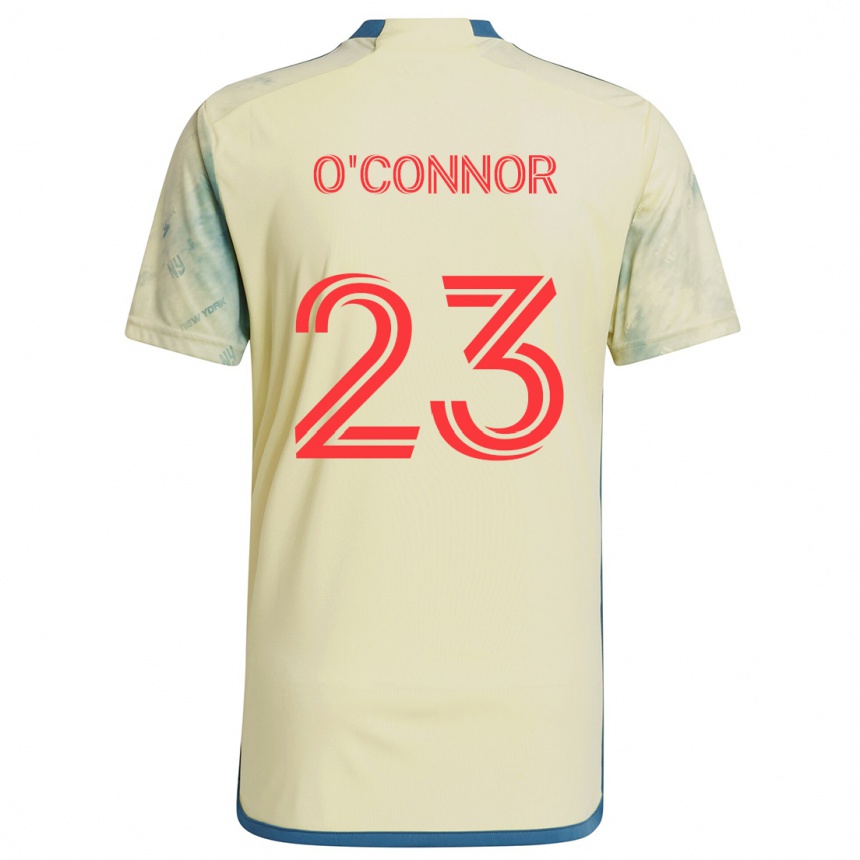 Hombre Fútbol Camiseta Aidan O'connor #23 Amarillo Rojo Azul 1ª Equipación 2024/25 Perú