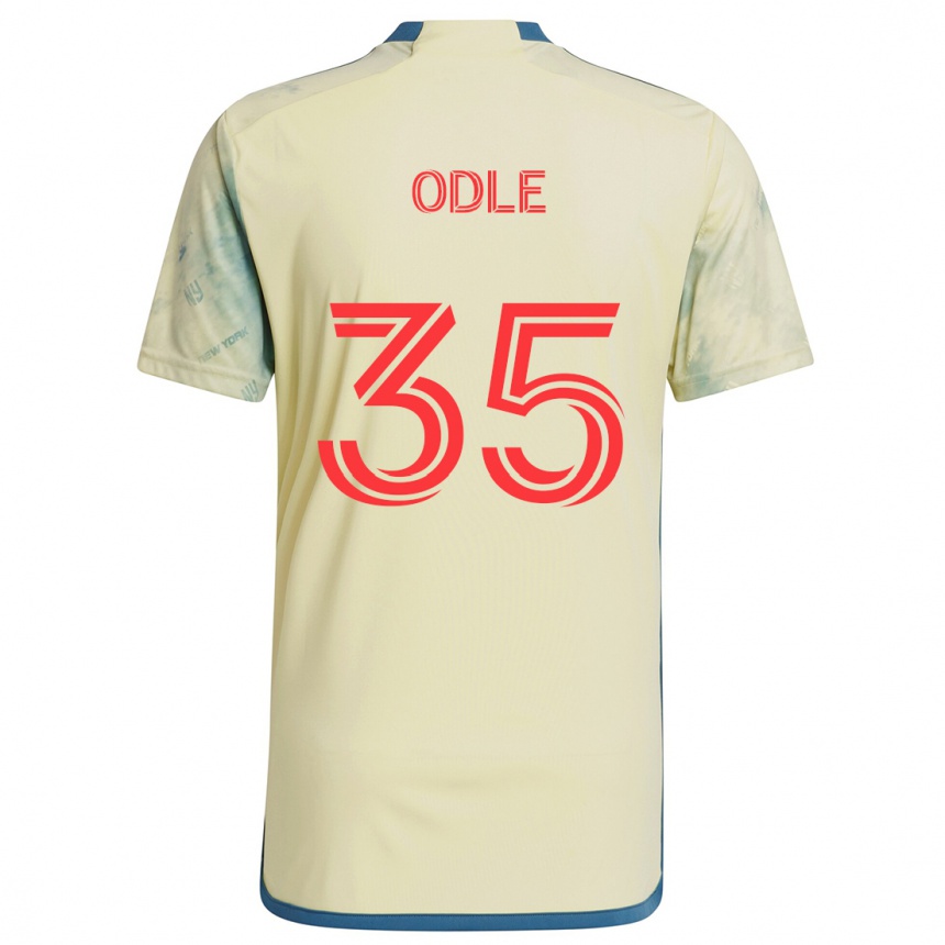 Hombre Fútbol Camiseta Dallas Odle #35 Amarillo Rojo Azul 1ª Equipación 2024/25 Perú