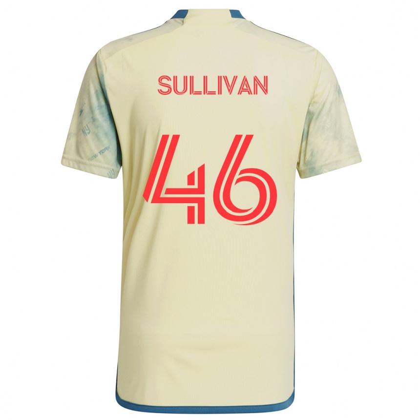 Hombre Fútbol Camiseta Dylan Sullivan #46 Amarillo Rojo Azul 1ª Equipación 2024/25 Perú