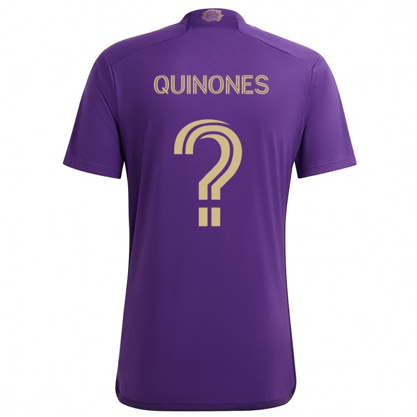 Hombre Fútbol Camiseta Lucas Quiñones #0 Púrpura Amarillo 1ª Equipación 2024/25 Perú