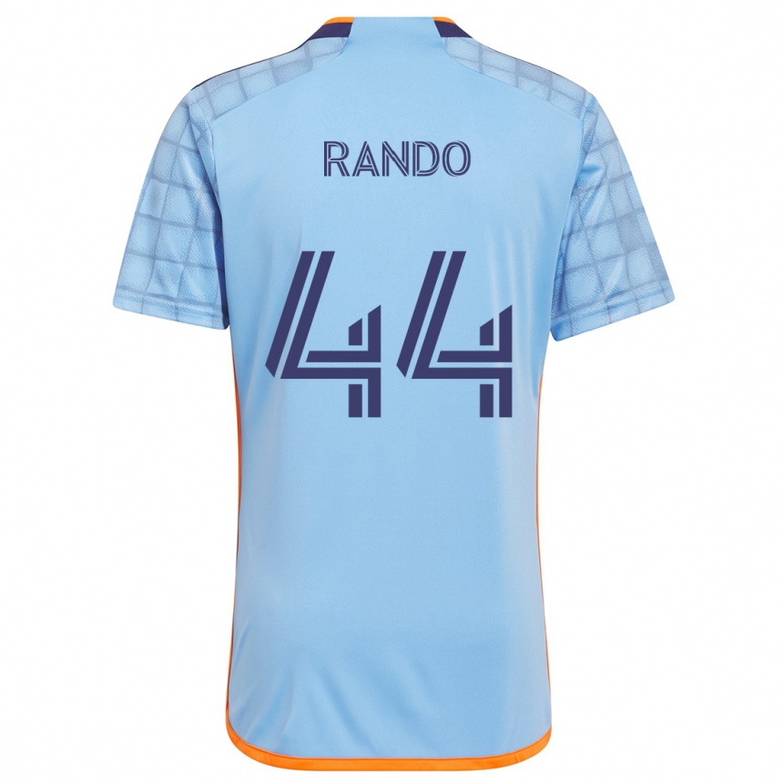 Hombre Fútbol Camiseta Alex Rando #44 Azul Naranja 1ª Equipación 2024/25 Perú