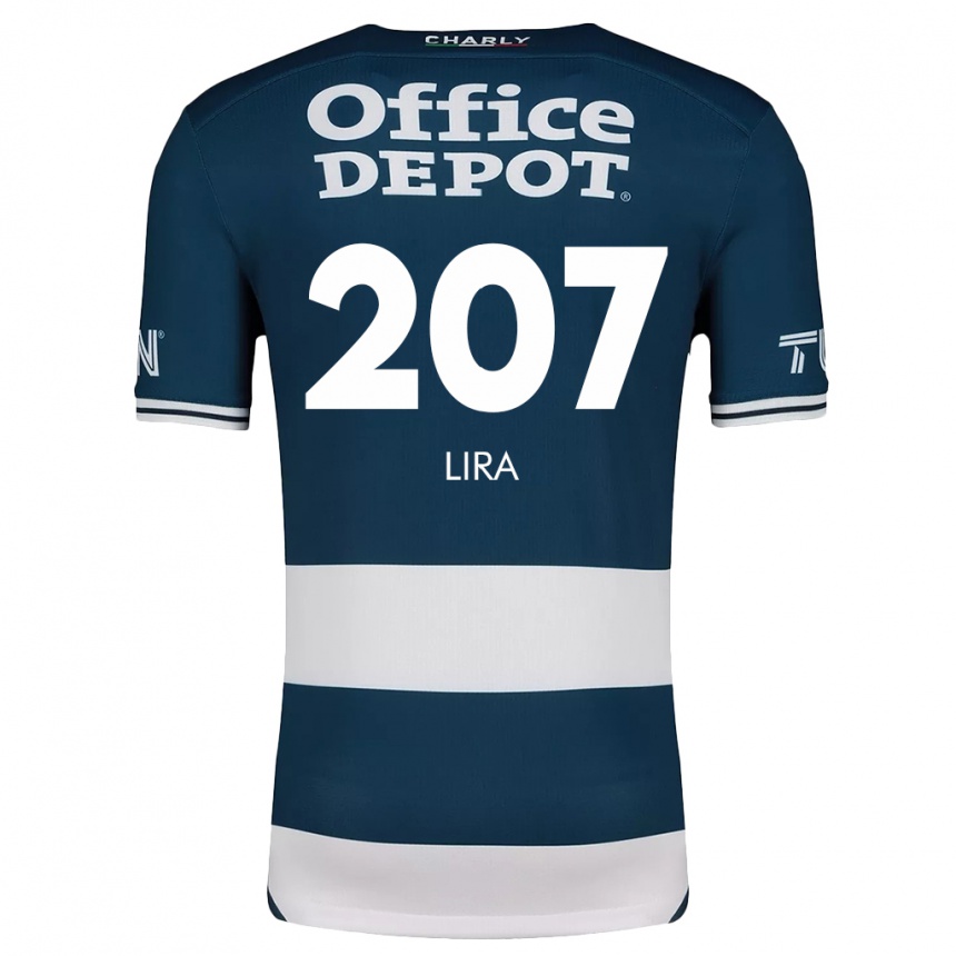 Hombre Fútbol Camiseta Almir Lira #207 Azul Blanco 1ª Equipación 2024/25 Perú