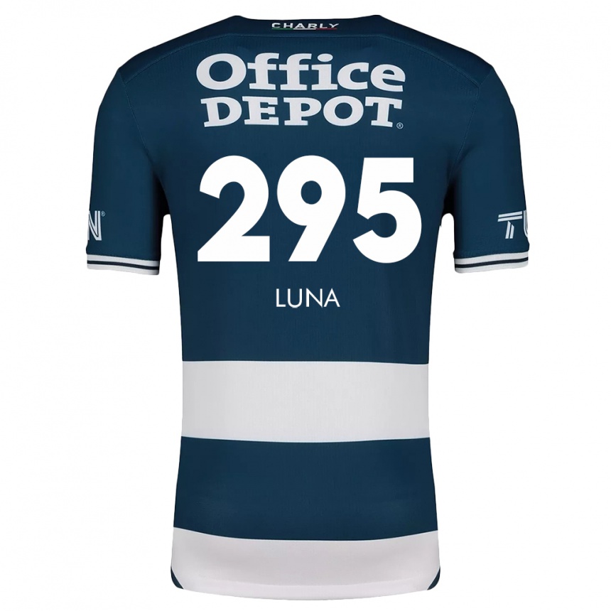 Hombre Fútbol Camiseta Irving Luna #295 Azul Blanco 1ª Equipación 2024/25 Perú