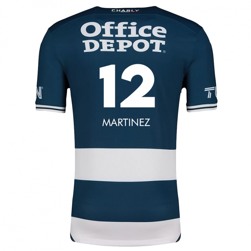 Hombre Fútbol Camiseta Sofía Martínez #12 Azul Blanco 1ª Equipación 2024/25 Perú