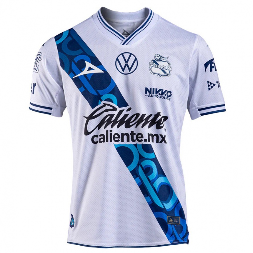 Hombre Fútbol Camiseta Álvaro De La Rosa #237 Blanco Azul Marino 1ª Equipación 2024/25 Perú