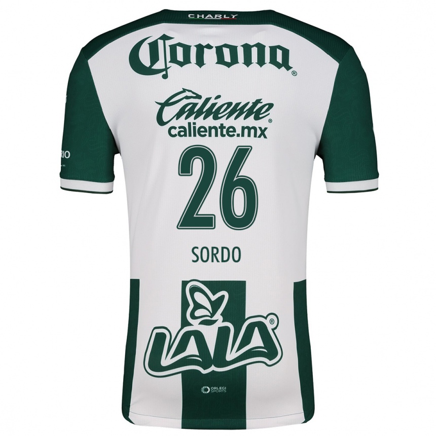 Hombre Fútbol Camiseta Ramiro Sordo #26 Verde Blanco 1ª Equipación 2024/25 Perú