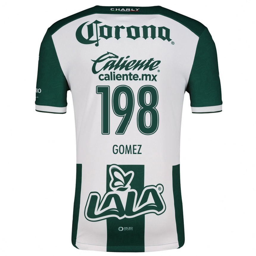 Hombre Fútbol Camiseta Isaác Gómez #198 Verde Blanco 1ª Equipación 2024/25 Perú