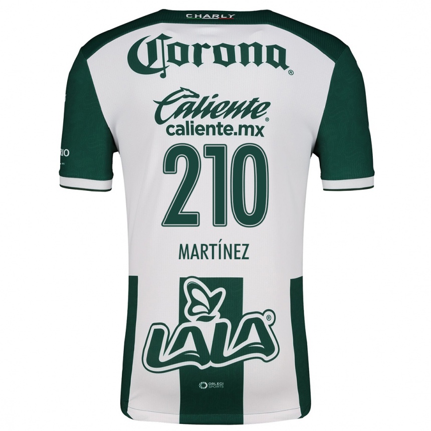 Hombre Fútbol Camiseta André Martínez #210 Verde Blanco 1ª Equipación 2024/25 Perú