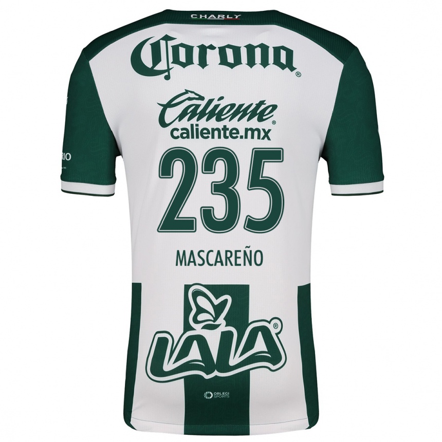 Hombre Fútbol Camiseta Luis Mascareño #235 Verde Blanco 1ª Equipación 2024/25 Perú