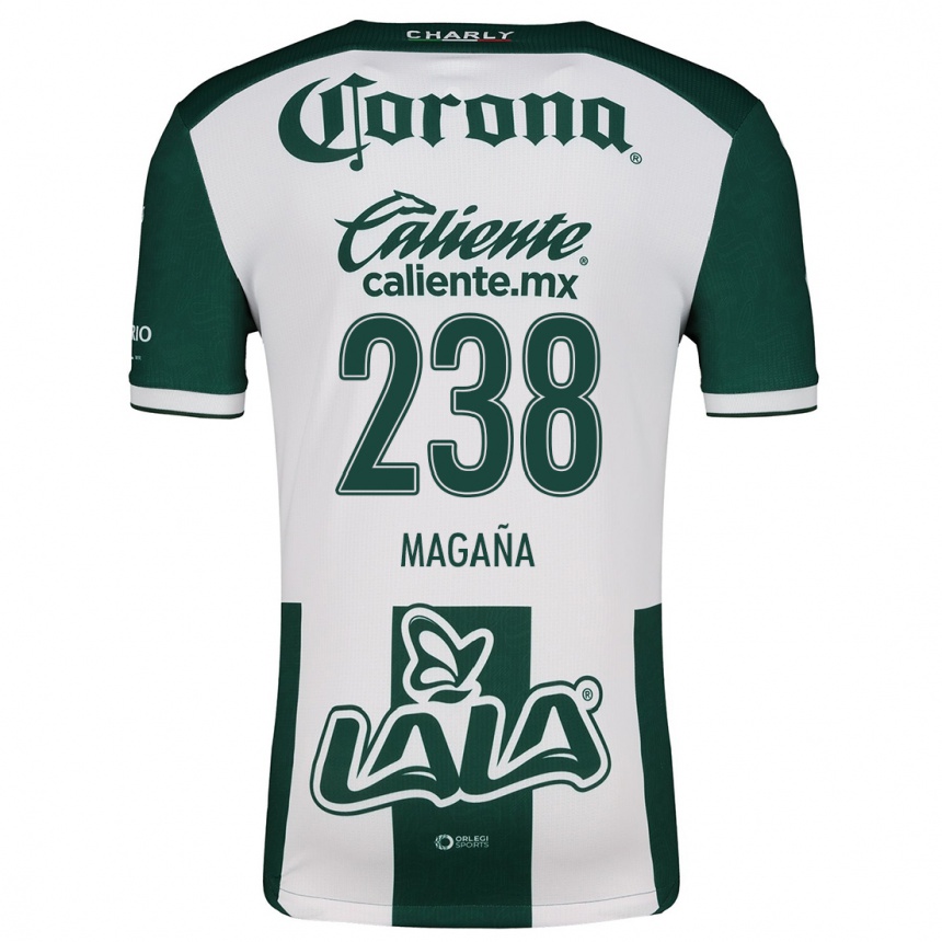 Hombre Fútbol Camiseta Emilio Magaña #238 Verde Blanco 1ª Equipación 2024/25 Perú