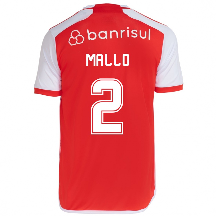 Hombre Fútbol Camiseta Hugo Mallo #2 Rojo Blanco 1ª Equipación 2024/25 Perú