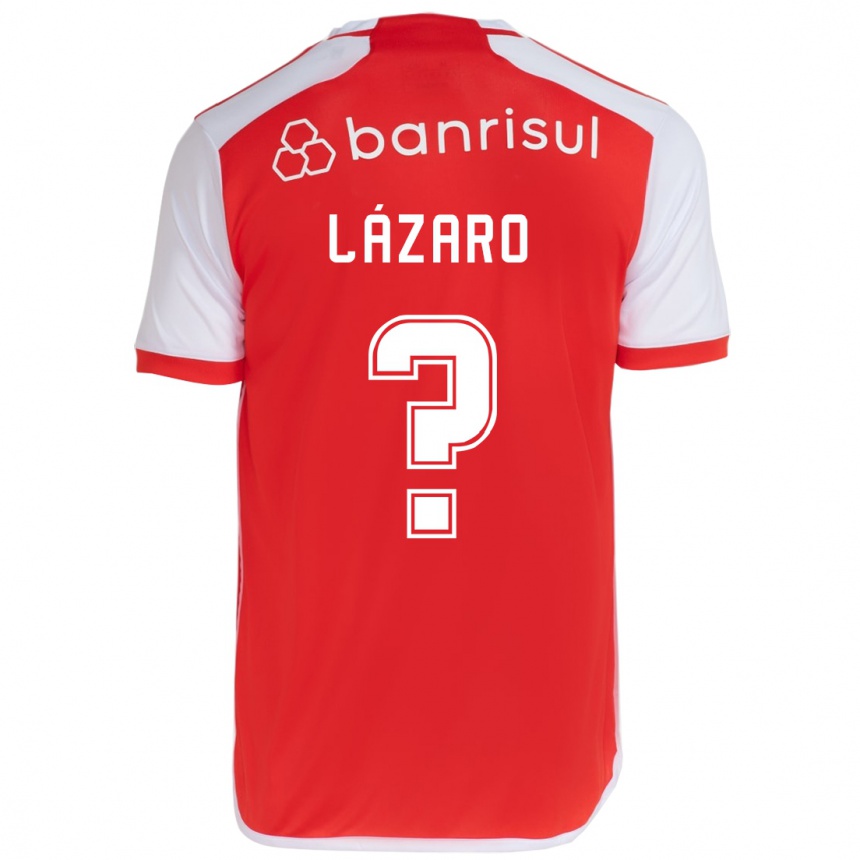 Hombre Fútbol Camiseta Lázaro #0 Rojo Blanco 1ª Equipación 2024/25 Perú