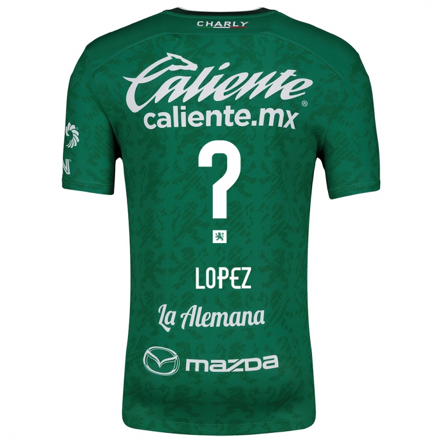 Hombre Fútbol Camiseta Nicolas Lopez #0 Verde Blanco 1ª Equipación 2024/25 Perú