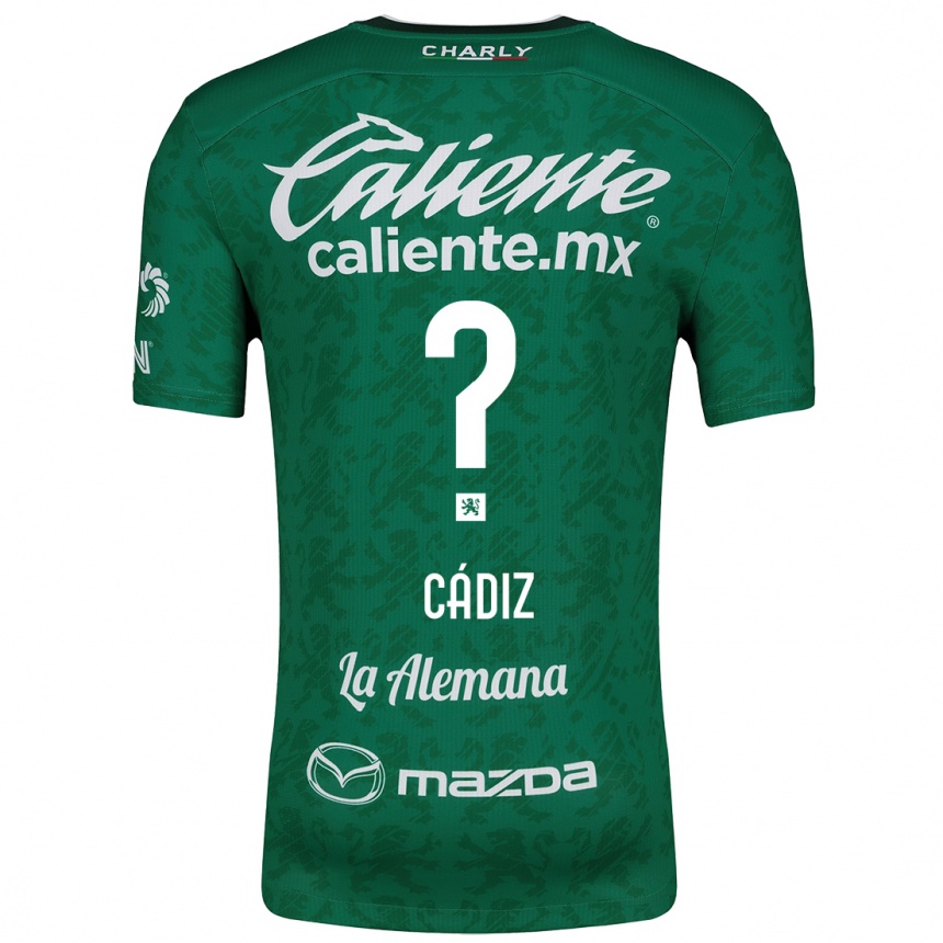 Hombre Fútbol Camiseta Jhonder Cádiz #0 Verde Blanco 1ª Equipación 2024/25 Perú