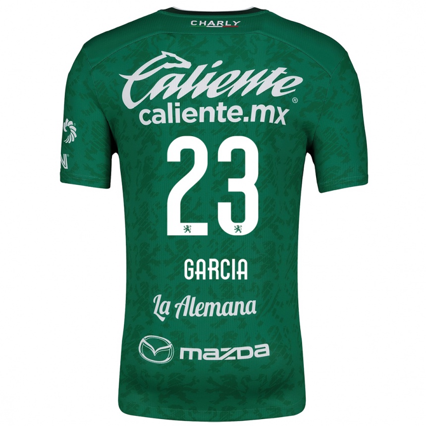 Hombre Fútbol Camiseta Óscar García #23 Verde Blanco 1ª Equipación 2024/25 Perú