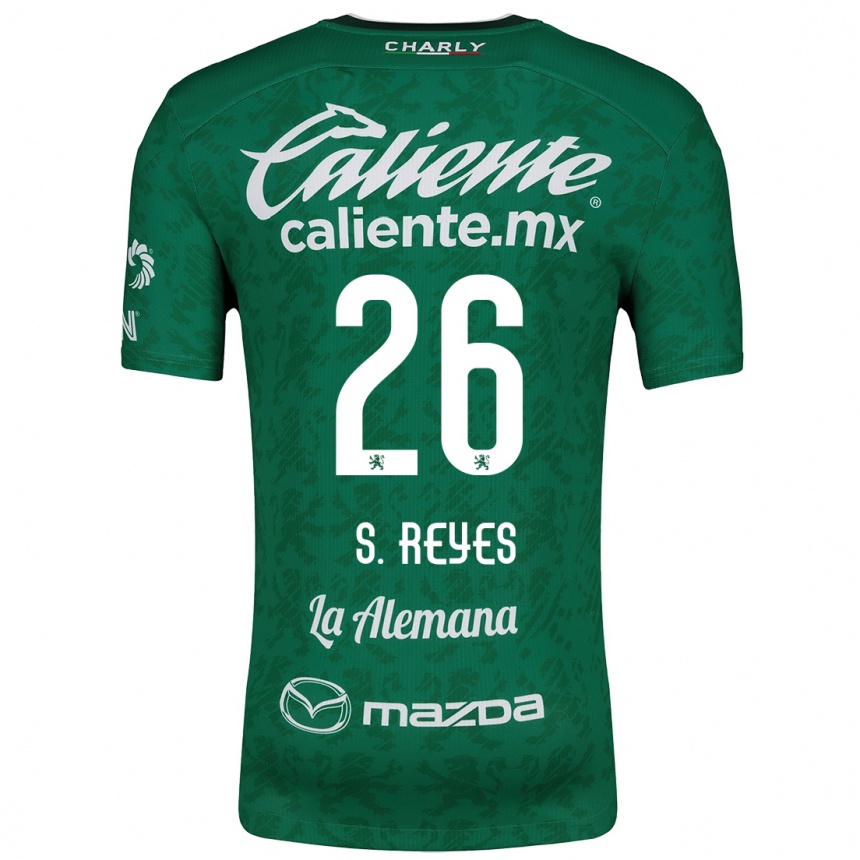 Hombre Fútbol Camiseta Salvador Reyes #26 Verde Blanco 1ª Equipación 2024/25 Perú