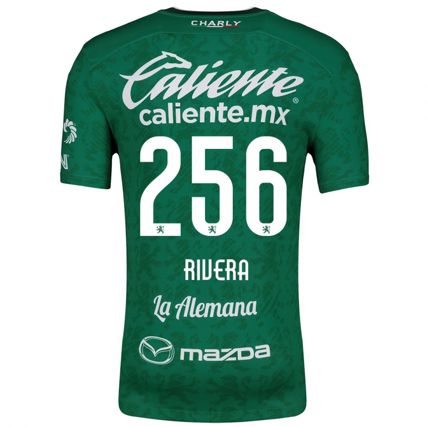 Hombre Fútbol Camiseta Fernando Rivera #256 Verde Blanco 1ª Equipación 2024/25 Perú