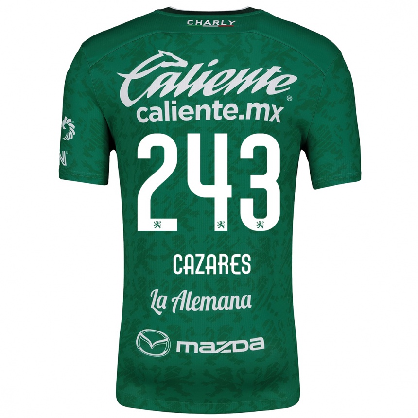 Hombre Fútbol Camiseta Juan Cázares #243 Verde Blanco 1ª Equipación 2024/25 Perú