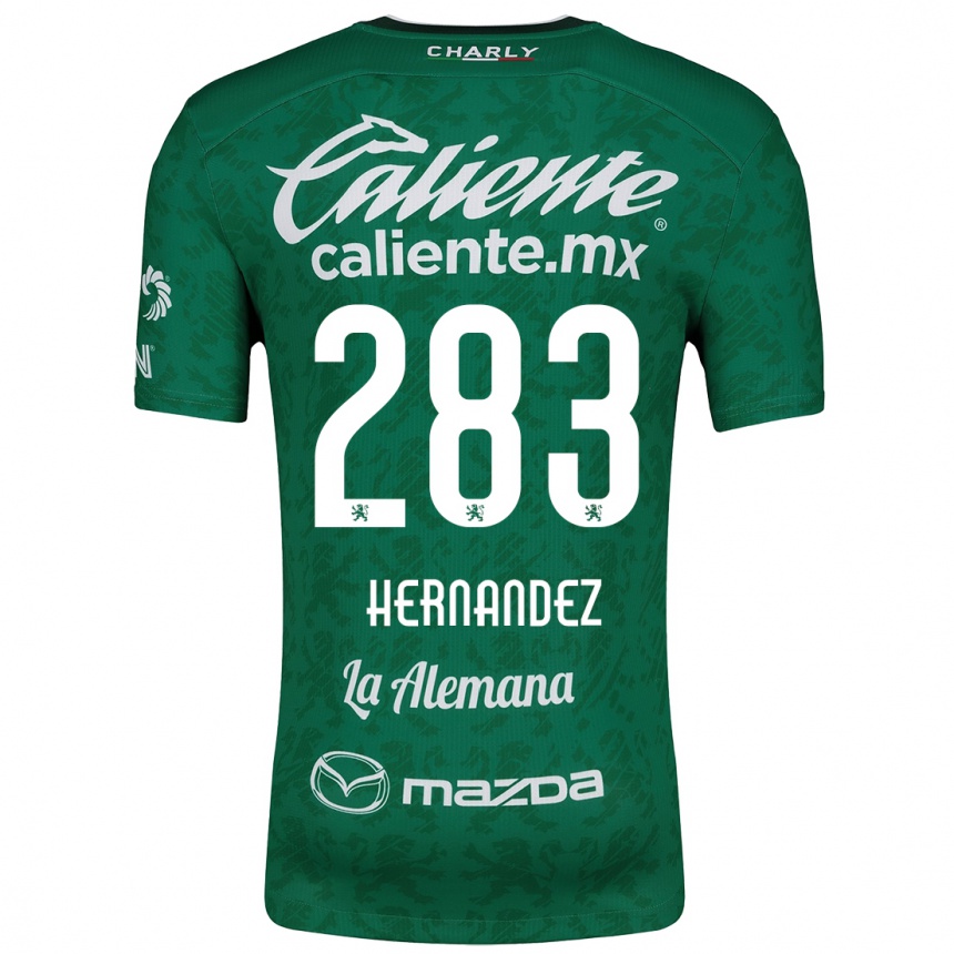 Hombre Fútbol Camiseta Karin Hernández #283 Verde Blanco 1ª Equipación 2024/25 Perú