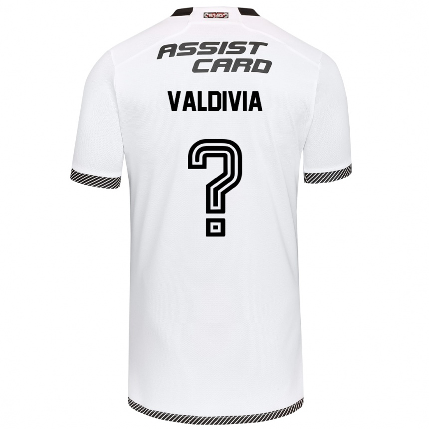 Hombre Fútbol Camiseta Felipe Valdivia #0 Blanco Negro 1ª Equipación 2024/25 Perú