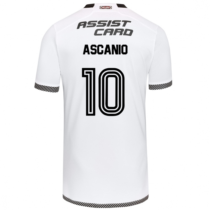 Hombre Fútbol Camiseta Yusmery Ascanio #10 Blanco Negro 1ª Equipación 2024/25 Perú