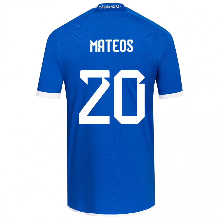 Hombre Fútbol Camiseta Federico Mateos #20 Azul Blanco 1ª Equipación 2024/25 Perú