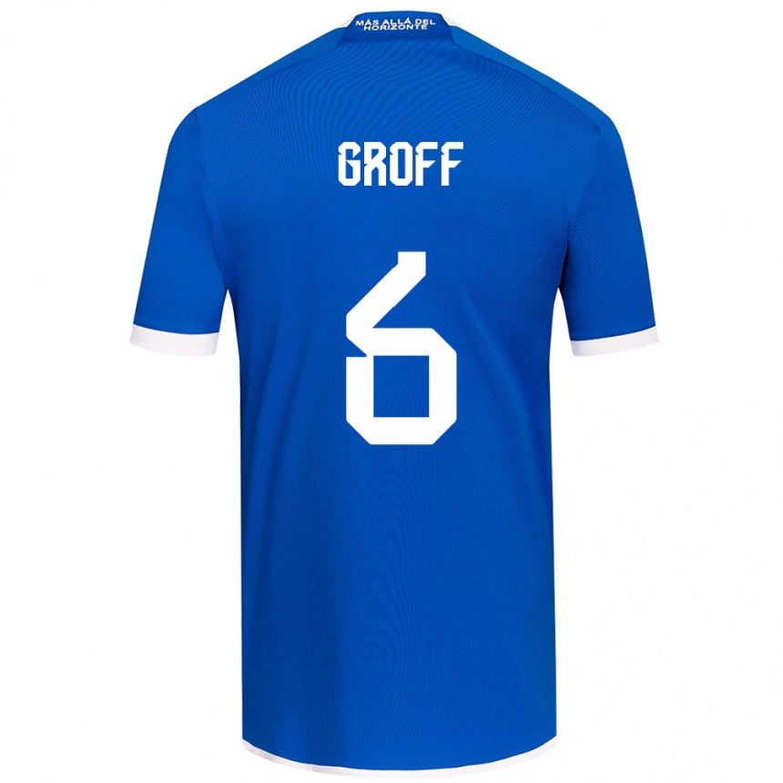 Hombre Fútbol Camiseta Llanka Groff #6 Azul Blanco 1ª Equipación 2024/25 Perú