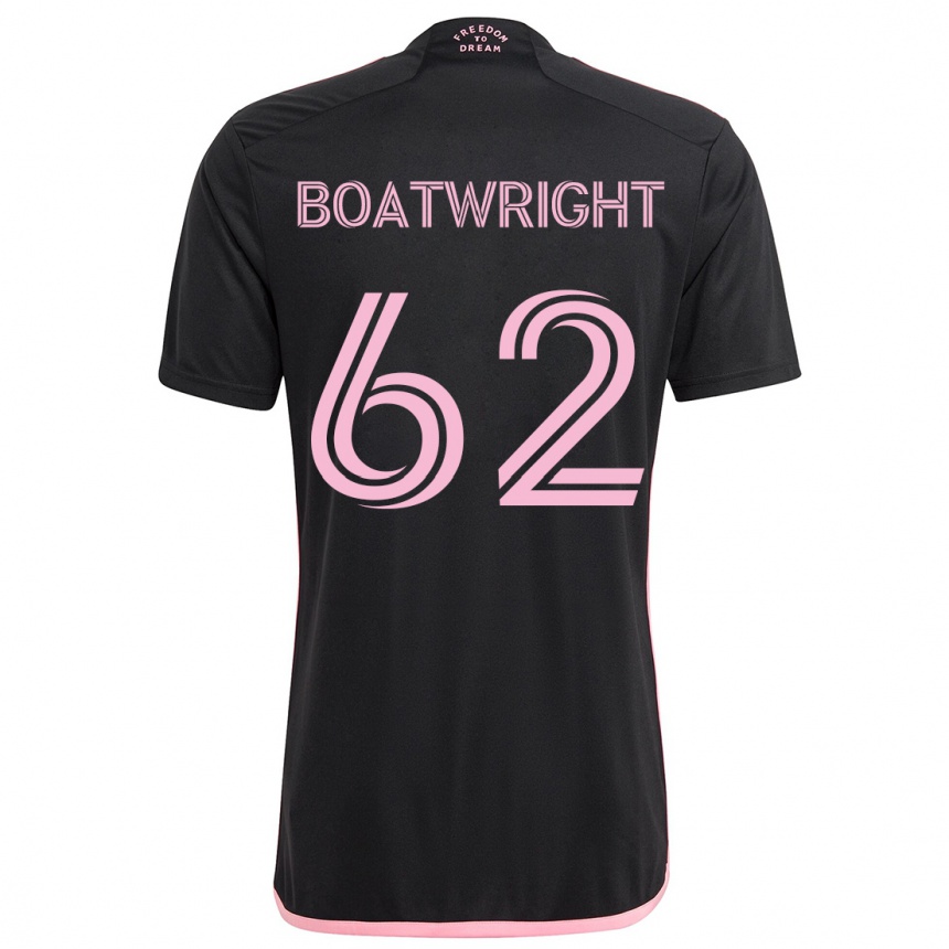 Hombre Fútbol Camiseta Israel Boatwright #62 Negro 2ª Equipación 2024/25 Perú