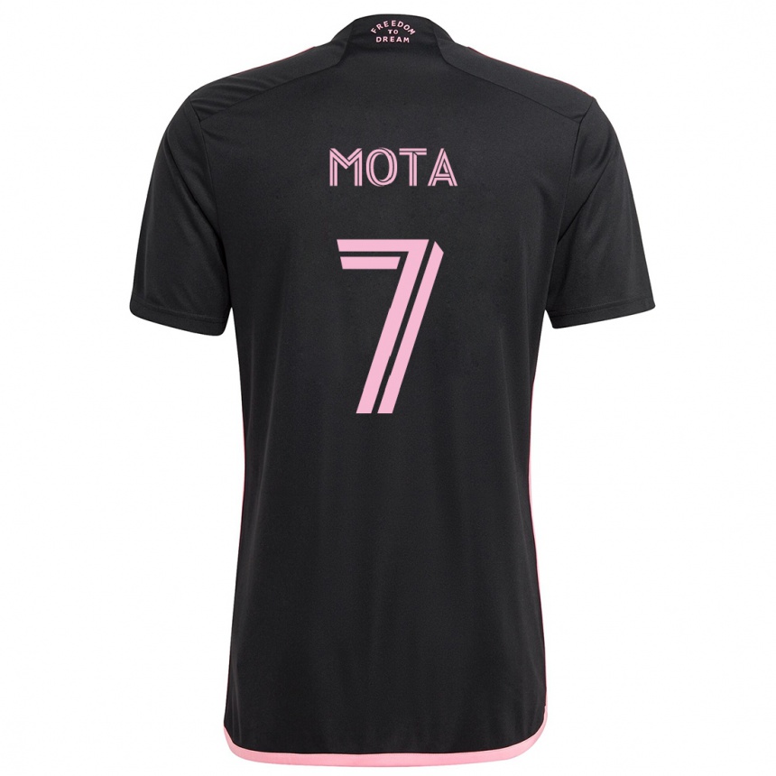 Hombre Fútbol Camiseta Jean Mota #7 Negro 2ª Equipación 2024/25 Perú