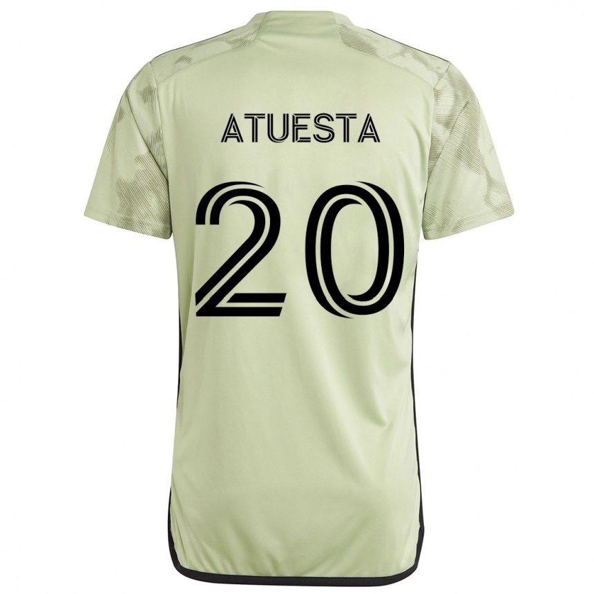 Hombre Fútbol Camiseta Eduard Atuesta #20 Verde Claro 2ª Equipación 2024/25 Perú