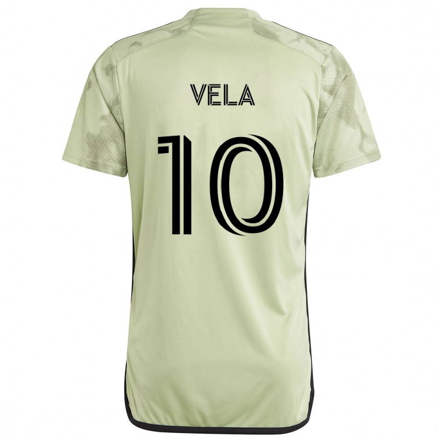 Hombre Fútbol Camiseta Carlos Vela #10 Verde Claro 2ª Equipación 2024/25 Perú