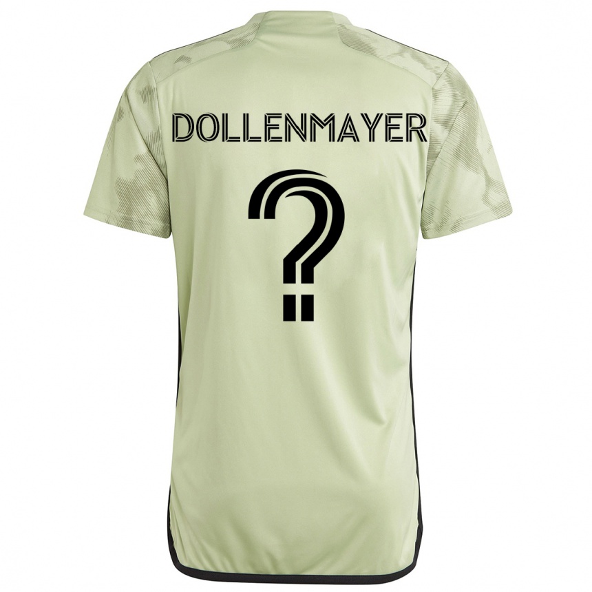 Hombre Fútbol Camiseta Noah Dollenmayer #0 Verde Claro 2ª Equipación 2024/25 Perú