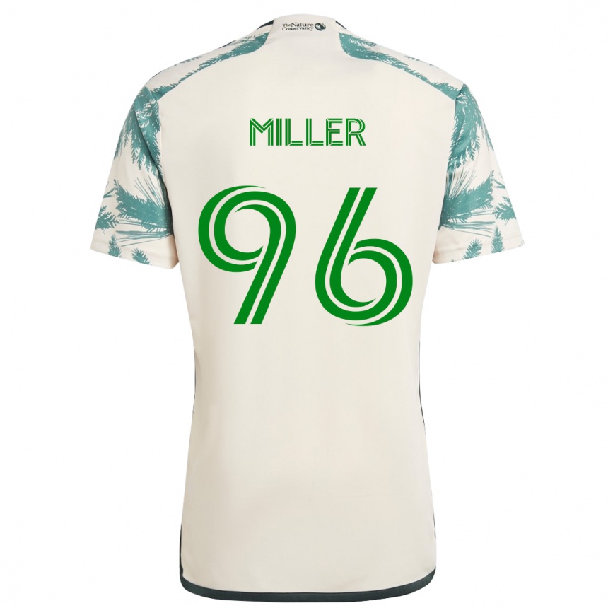 Hombre Fútbol Camiseta Carver Miller #96 Beige Marrón 2ª Equipación 2024/25 Perú