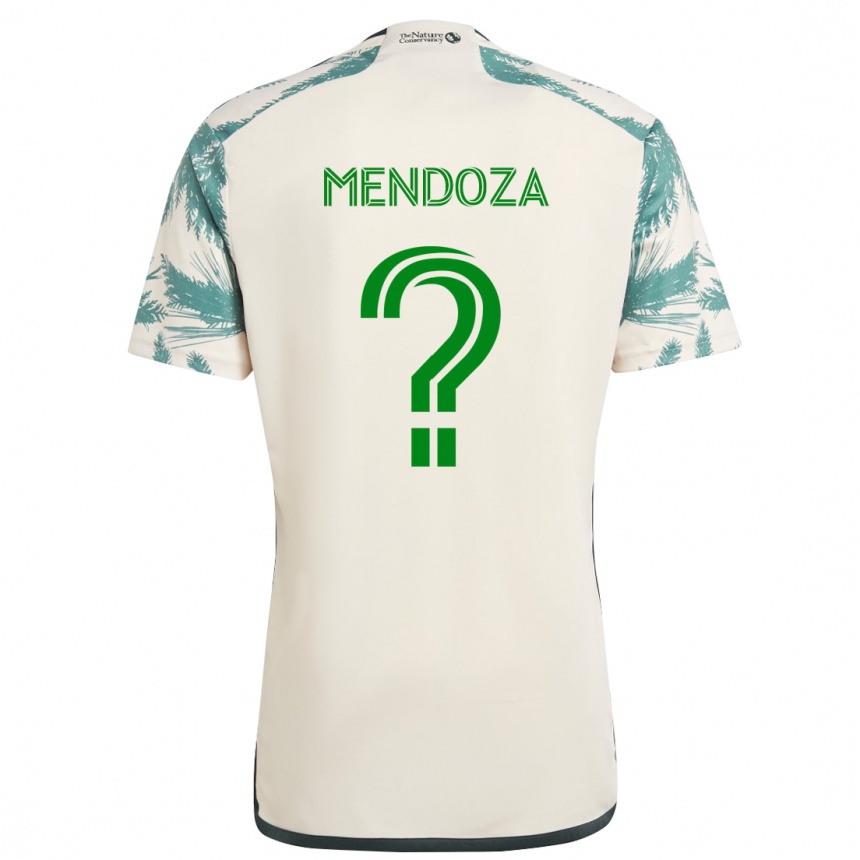 Hombre Fútbol Camiseta Christian Mendoza #0 Beige Marrón 2ª Equipación 2024/25 Perú