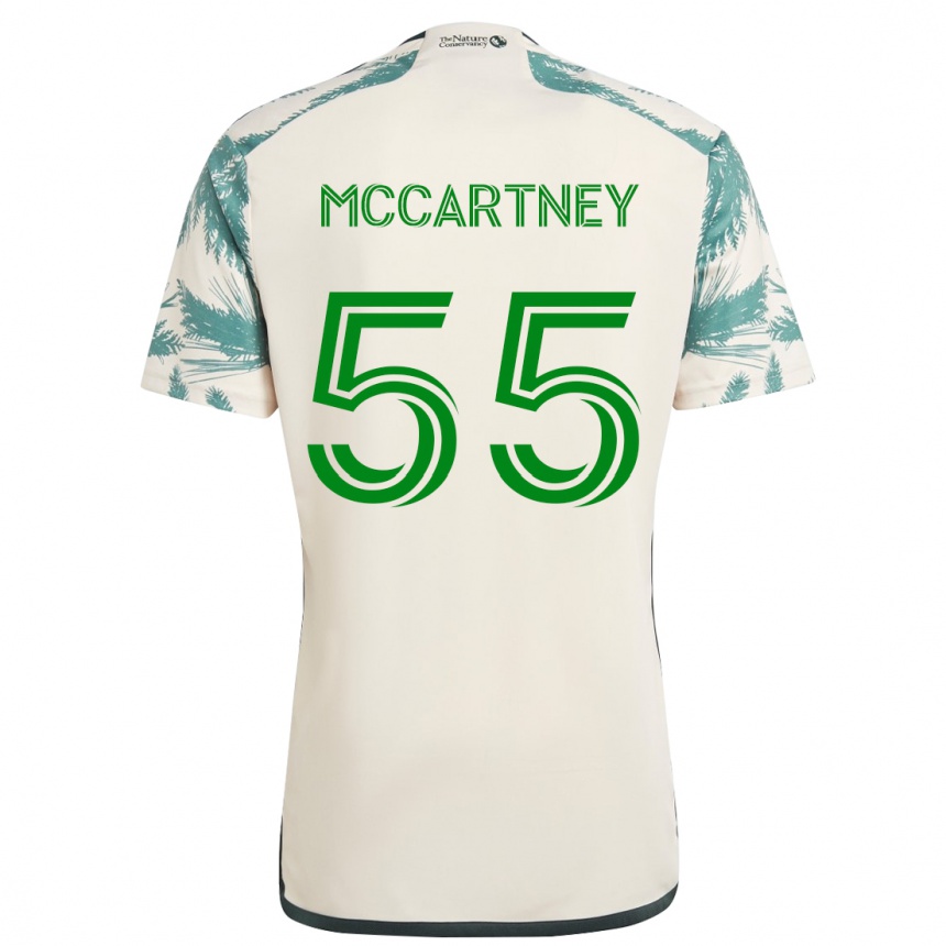 Hombre Fútbol Camiseta Dawson Mccartney #55 Beige Marrón 2ª Equipación 2024/25 Perú