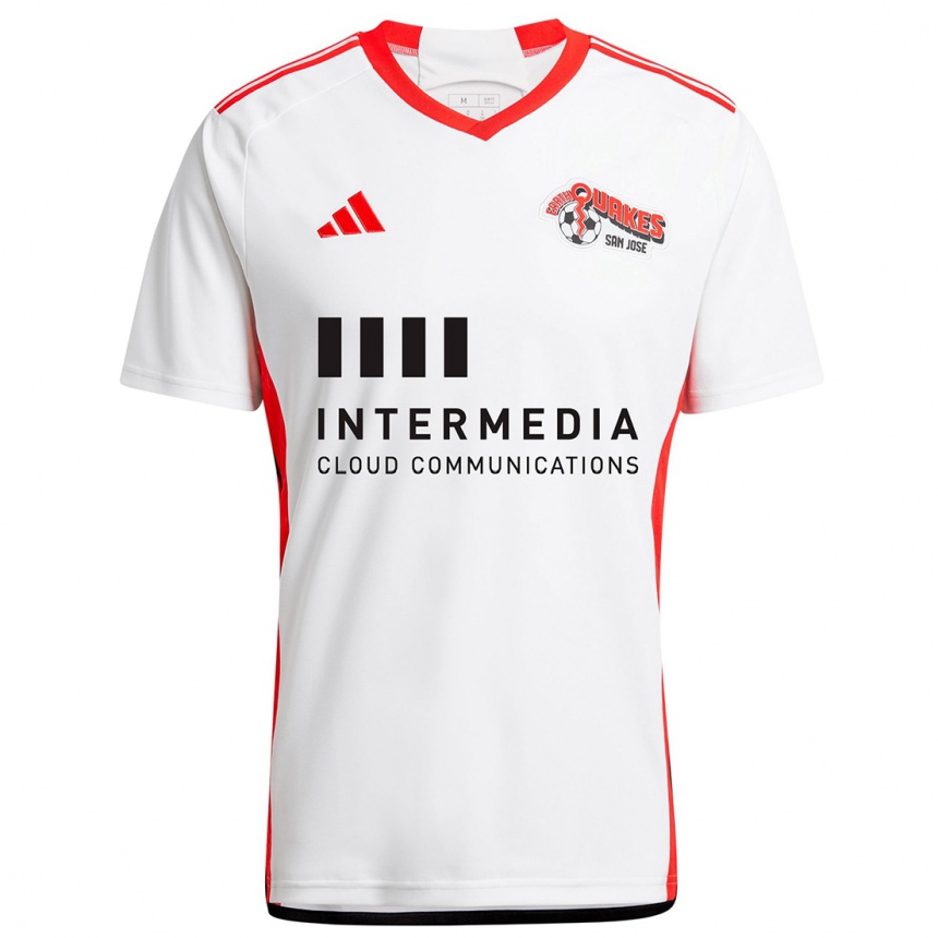 Hombre Fútbol Camiseta Preston Judd #19 Blanco Rojo 2ª Equipación 2024/25 Perú