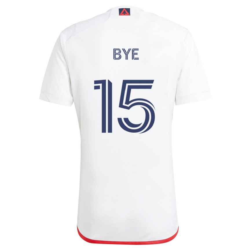 Hombre Fútbol Camiseta Brandon Bye #15 Blanco Rojo 2ª Equipación 2024/25 Perú