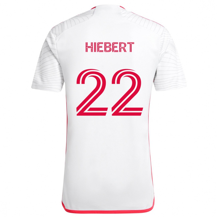 Hombre Fútbol Camiseta Kyle Hiebert #22 Blanco Rojo 2ª Equipación 2024/25 Perú