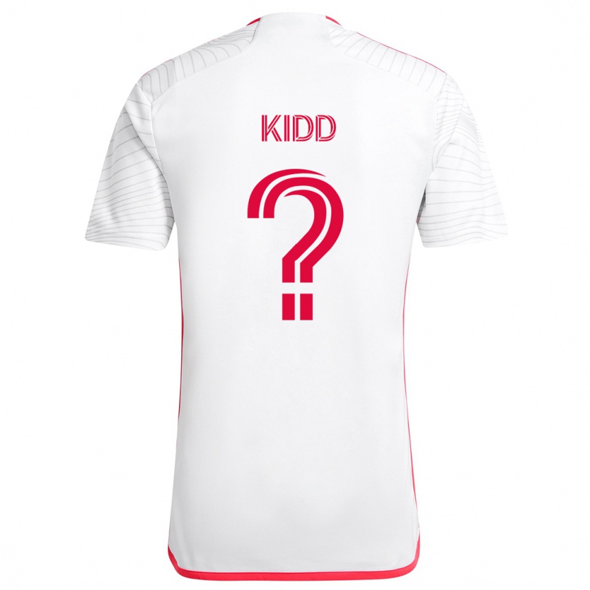 Hombre Fútbol Camiseta Matteo Kidd #0 Blanco Rojo 2ª Equipación 2024/25 Perú