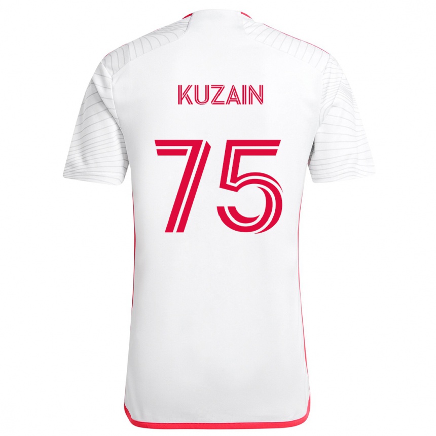 Hombre Fútbol Camiseta Wan Kuzain #75 Blanco Rojo 2ª Equipación 2024/25 Perú