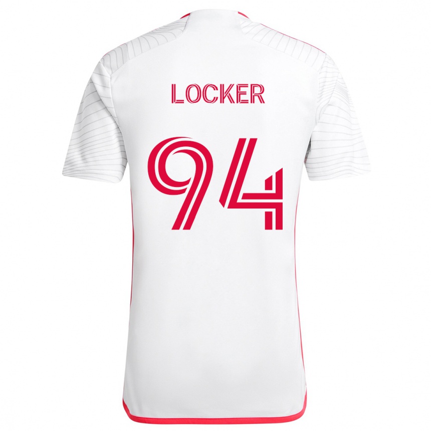 Hombre Fútbol Camiseta Carson Locker #94 Blanco Rojo 2ª Equipación 2024/25 Perú