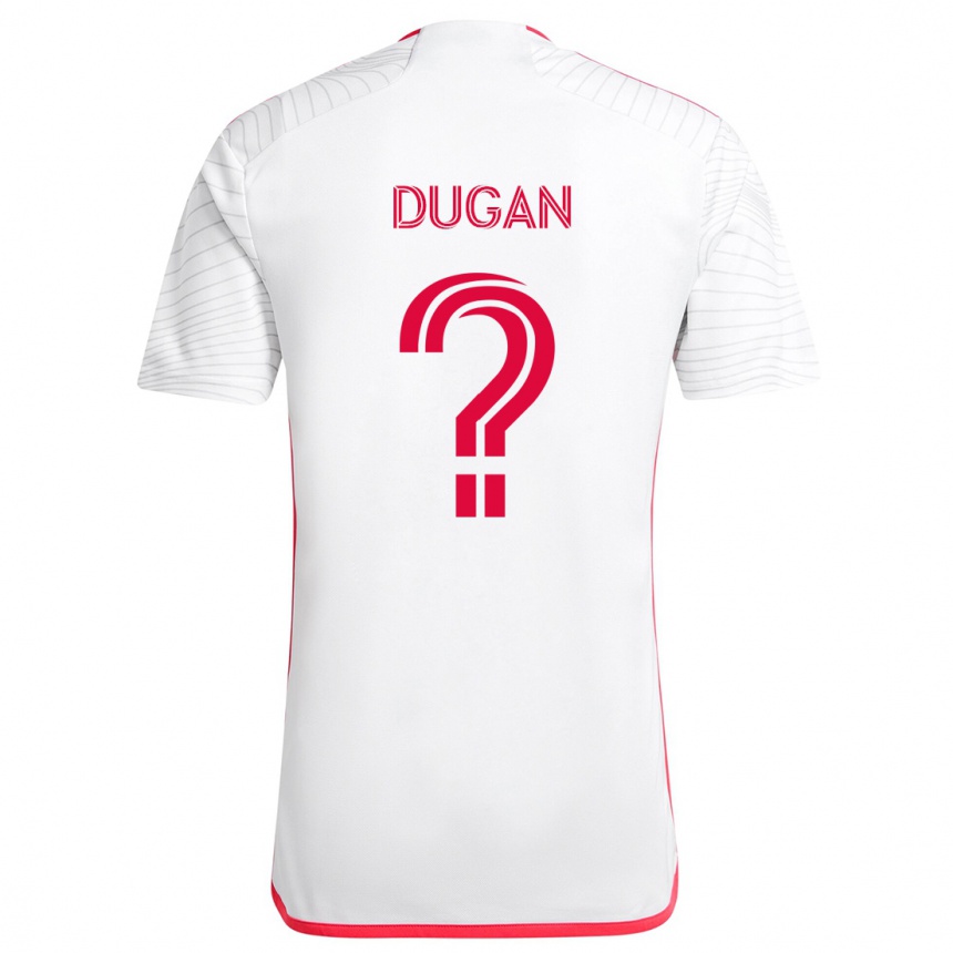 Hombre Fútbol Camiseta Ryan Dugan #0 Blanco Rojo 2ª Equipación 2024/25 Perú