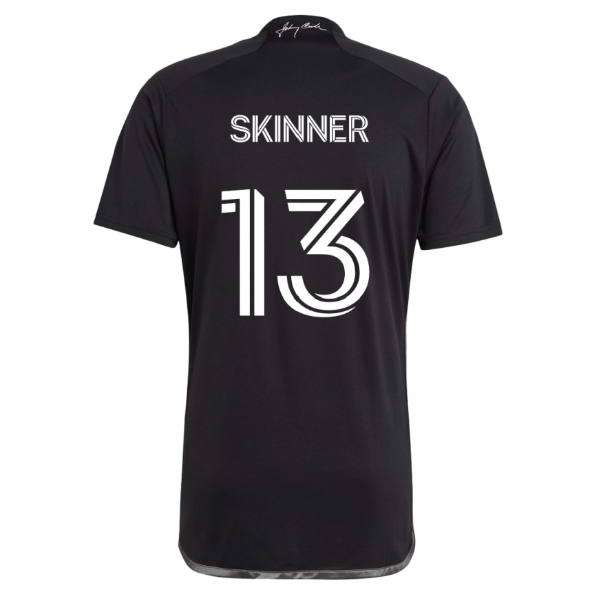 Hombre Fútbol Camiseta Joey Skinner #13 Negro 2ª Equipación 2024/25 Perú