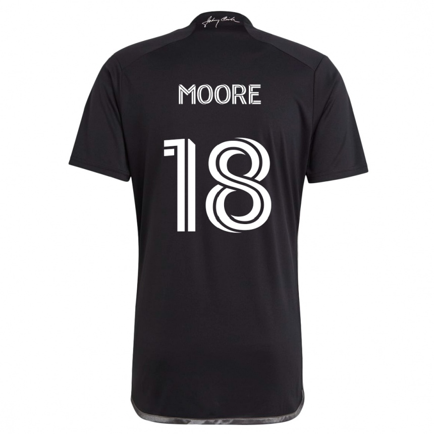 Hombre Fútbol Camiseta Shaq Moore #18 Negro 2ª Equipación 2024/25 Perú