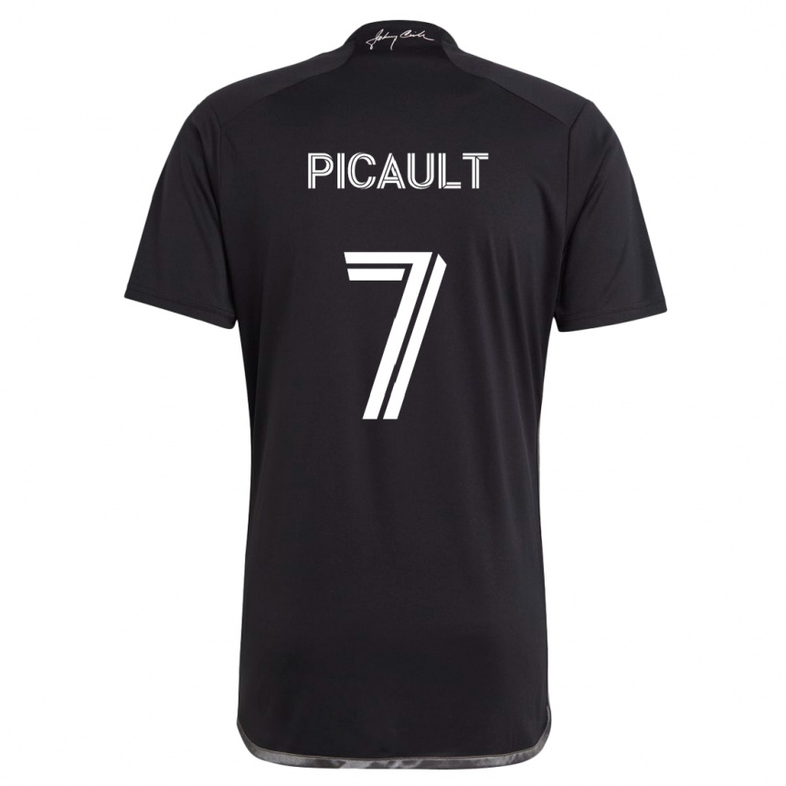 Hombre Fútbol Camiseta Fafà Picault #7 Negro 2ª Equipación 2024/25 Perú