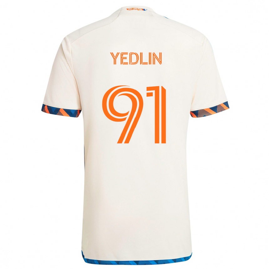 Hombre Fútbol Camiseta Deandre Yedlin #91 Blanco Naranja 2ª Equipación 2024/25 Perú