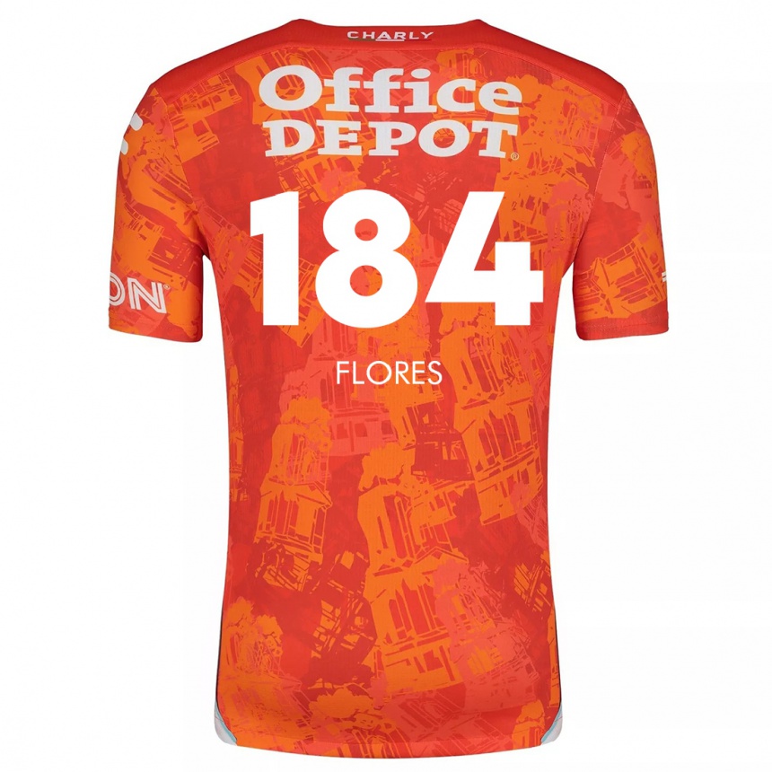 Hombre Fútbol Camiseta Jason Flores #184 Naranja Blanco 2ª Equipación 2024/25 Perú