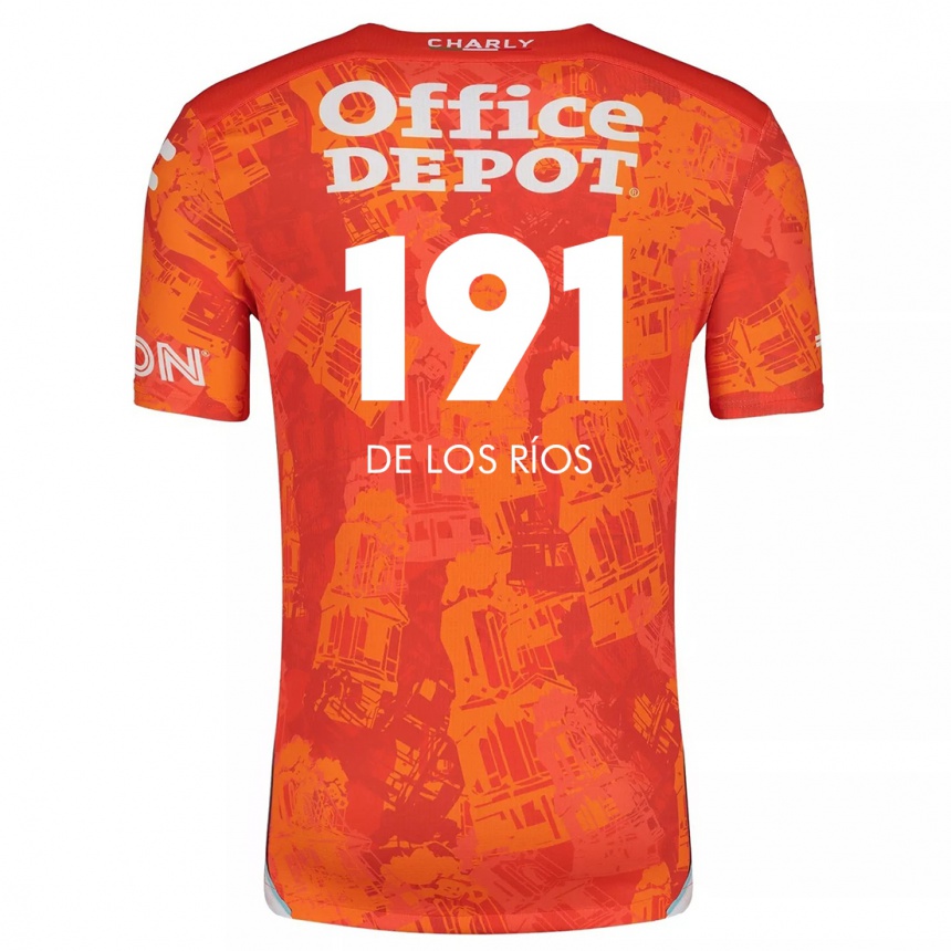 Hombre Fútbol Camiseta Sergio De Los Ríos #191 Naranja Blanco 2ª Equipación 2024/25 Perú